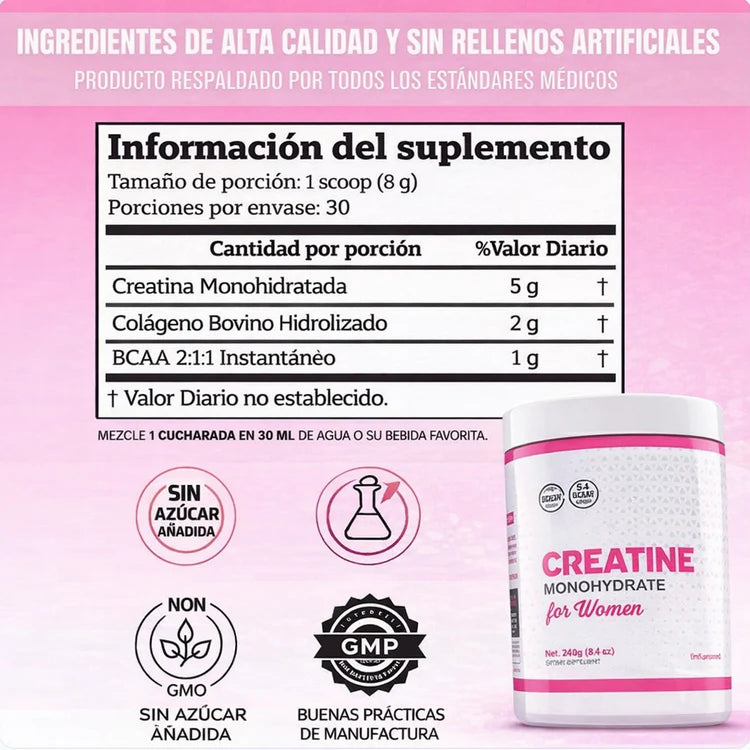 Creatina Monohidratada Woman Original Old School Labs®