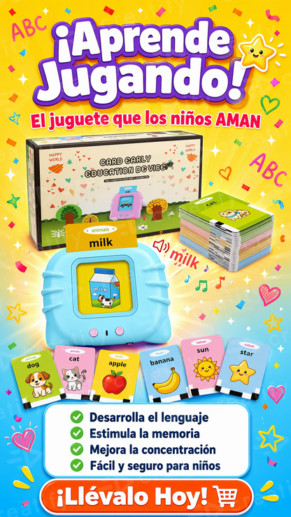 JUEGO LECTOR DE TARJETAS APRENDO INGLES