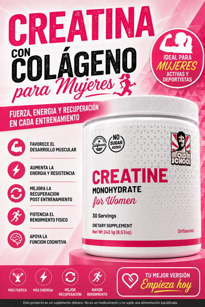 Creatina Monohidratada Woman Original Old School Labs®